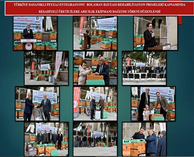 Reşadiye’de arıcılık ekipmanı dağıtım töreni düzenlendi