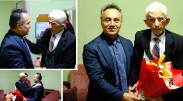 Rektör Yılmaz’dan ilkokul öğretmenine “24 Kasım” ziyareti