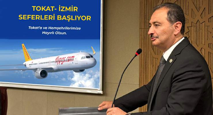 Tokat uçuyor, Tokat-İzmir arası haftada 2 gün karşılıklı sefer olacak