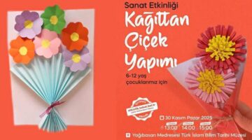 Tokat Belediyesi’nden çocuklar için “Kağıttan Çiçek Yapımı” etkinliği