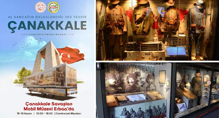 “Çanakkale Mobil Müzesi” 15-16 Kasım tarihlerinde Erbaa’da