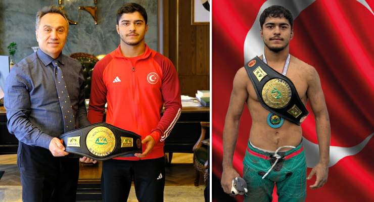 Dünya Şampiyonu Çolak’tan Rektör Yılmaz’a ziyaret