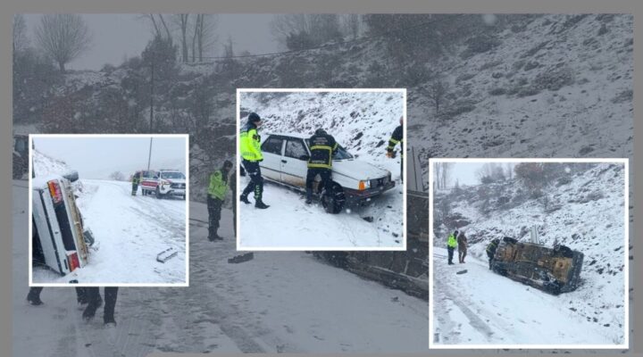 Zile’de trafik kazası: 4 yaralı