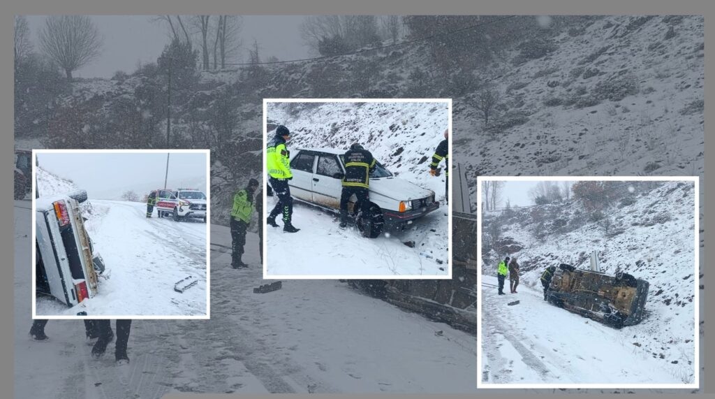 Zile’de trafik kazası: 4 yaralı