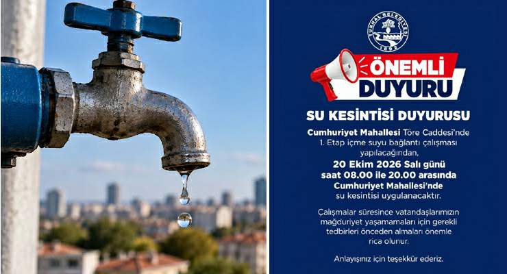 Turhal’da “Su kesintisi” duyurusu