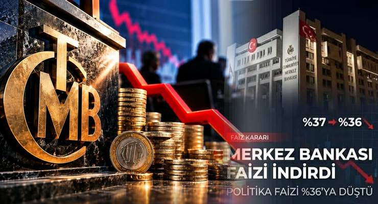 Merkez Bankası faizi yüzde 36’ya indirdi