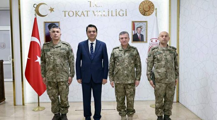 Tokat Valisi Köklü’ye, Üst düzey askeri komutanlardan ziyaret
