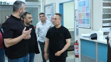 Rektör Yılmaz’dan Üniversite Hastanesi Acil Servisi’ne ziyaret