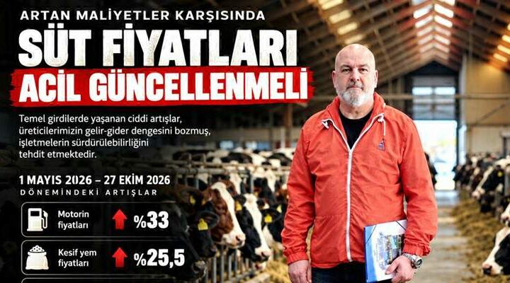 Başkan Köten, “Artan maliyetler karşısında süt fiyatları acil güncellenmeli”
