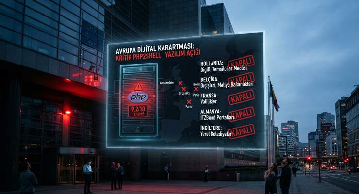 Avrupa da dijital acil durum, Kritik yazılım açığı yüzünden kamu siteleri kapatıldı